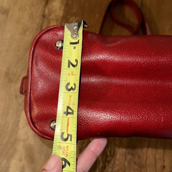 El Portal Red Leather Bag - Picture 7 of 13